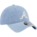 regulowana-niebieska-czapka-z-daszkiem-9twenty-washed-denim-atlanta-braves-mlb-od-new-era