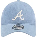 regulowana-niebieska-czapka-z-daszkiem-9twenty-washed-denim-atlanta-braves-mlb-od-new-era