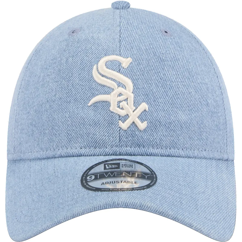 niebieska-regulowana-czapka-z-zakrzywionym-daszkiem-9twenty-washed-denim-chicago-white-sox-mlb-new-era
