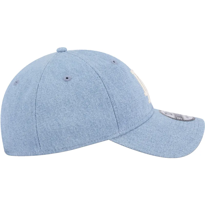 czapki-curva-niebieski-tasma-regulowana-9twenty-washed-denim-los-angeles-dodgers-mlb-new-era