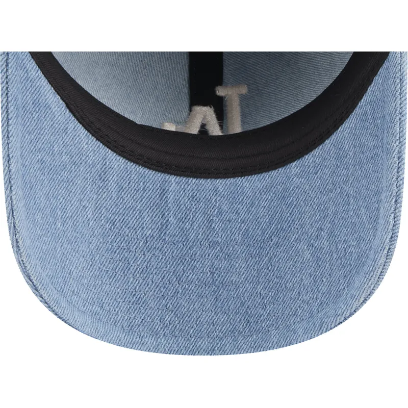 czapki-curva-niebieski-tasma-regulowana-9twenty-washed-denim-los-angeles-dodgers-mlb-new-era