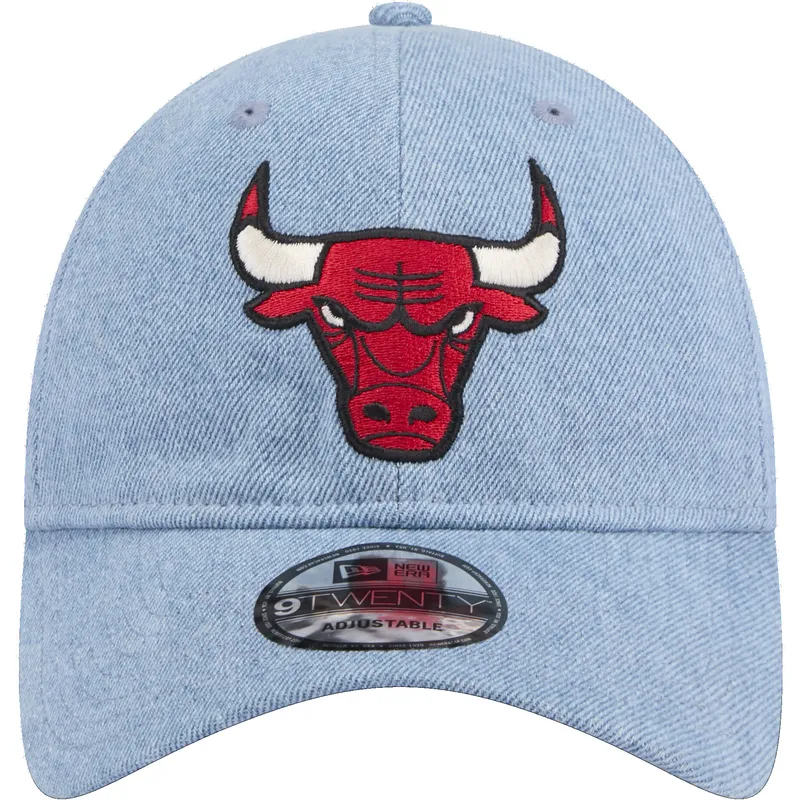 niebieska-regulowana-czapka-z-zakrzywionym-daszkiem-9twenty-washed-denim-chicago-bulls-nba-new-era