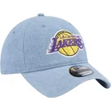 regulowana-niebieska-czapka-z-zakrzywionym-daszkiem-9twenty-washed-denim-los-angeles-lakers-nba-marki-new-era