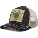 czarna-i-bezowa-czapka-trucker-z-kogutem-ye-olde-cock-the-farm-retro-classic-od-goorin-bros