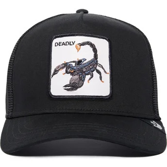 czarna-czapka-trucker-z-skorpionem-deadly-the-farm-premium-od-goorin-bros