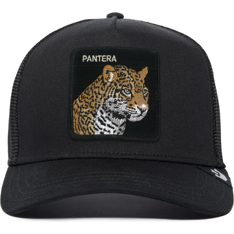 czapka-trucker-czarna-leopard-pantera-the-farm-premium-od-goorin-bros