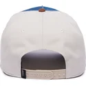 czapka-z-zakrzywionym-daszkiem-niebiesko-bialo-brazowa-snapback-z-buldogiem-tough-bully-100-the-farm-all-over-canvas-od-goorin-b
