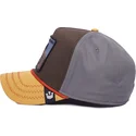czapka-z-zakrzywionym-daszkiem-brazowa-szara-i-pomaranczowa-snapback-wilk-lone-wolf-100-the-farm-all-over-canvas-od-goorin-bros