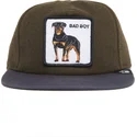 zielono-niebieska-czapka-snapback-z-rottweilerem-bad-boy-top-dog-the-farm-flats-od-goorin-bros
