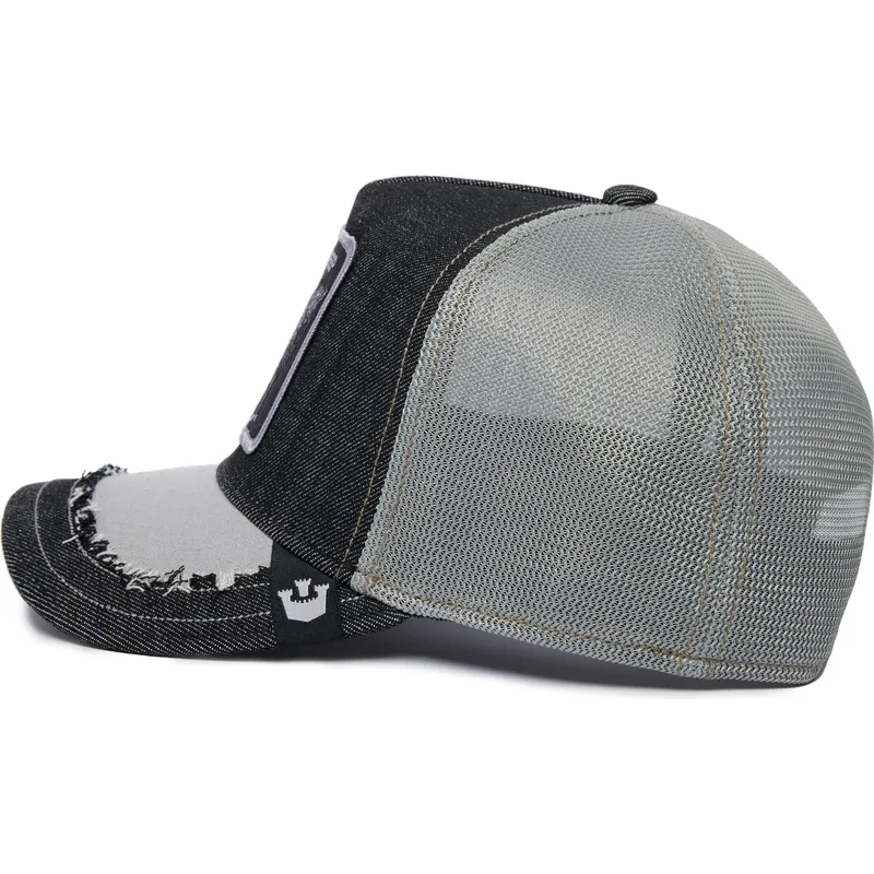 czapka-trucker-czarna-i-szara-owca-silky-sheep-the-farm-silky-roots-goorin-bros