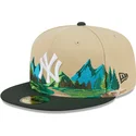 czapki-plana-brazowy-dopasowany-59fifty-team-landscape-new-york-yankees-mlb-new-era