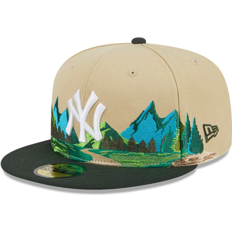 czapki-plana-brazowy-dopasowany-59fifty-team-landscape-new-york-yankees-mlb-new-era