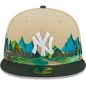 czapka-z-daszkiem-plaska-brazowo-zielona-dopasowana-59fifty-team-landscape-new-york-yankees-mlb-od-new-era