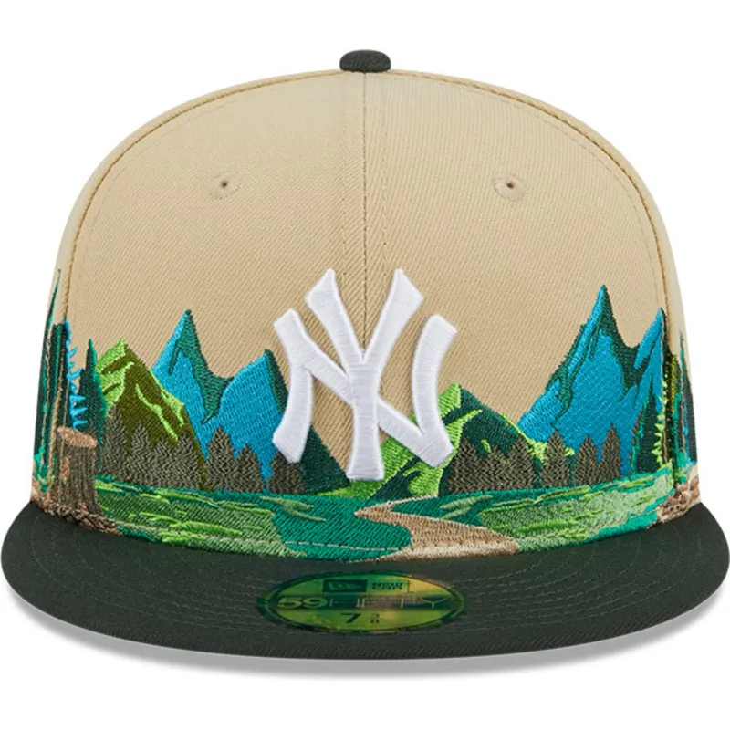 czapki-plana-brazowy-dopasowany-59fifty-team-landscape-new-york-yankees-mlb-new-era