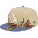 czapki-plana-brazowy-dopasowany-59fifty-team-landscape-los-angeles-dodgers-mlb-new-era