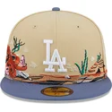 czapki-plana-brazowy-dopasowany-59fifty-team-landscape-los-angeles-dodgers-mlb-new-era