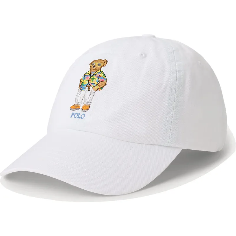 czapki-curva-bialy-tasma-regulowana-polo-ralph-lauren