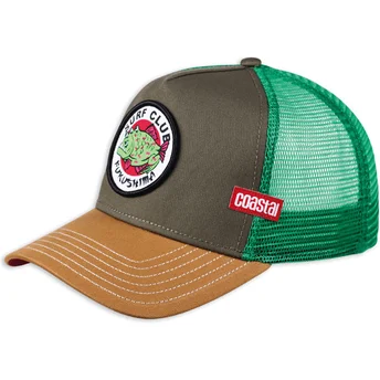 Czapka trucker zielono-brązowa Fukushima HFT od Coastal