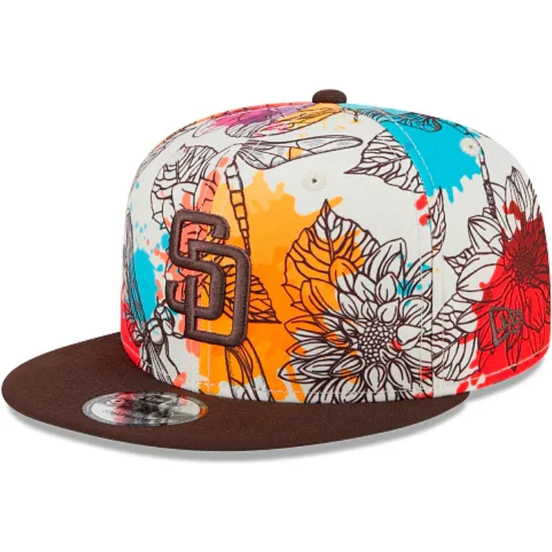 czapki-plana-wielokolorowy-snapback-9fifty-spring-san-diego-padres-mlb-new-era