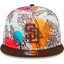 czapki-plana-wielokolorowy-snapback-9fifty-spring-san-diego-padres-mlb-new-era