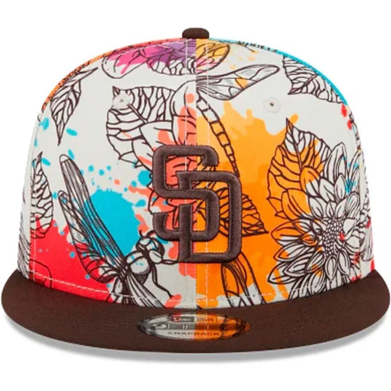 czapki-plana-wielokolorowy-snapback-9fifty-spring-san-diego-padres-mlb-new-era