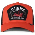 pomaranczowo-czarna-czapka-truckerka-do-nothing-club-hft-dnc-sloth-od-djinns