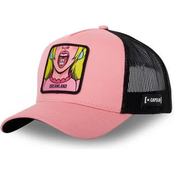 Czapka trucker różowo-czarna Dreamland DRE2 Cute od Capslab