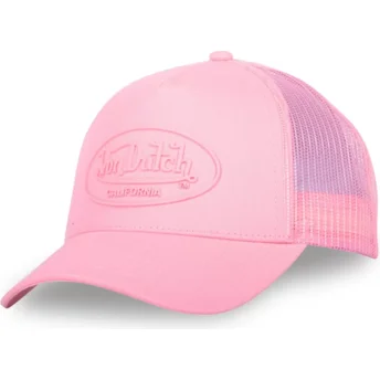 Różowa czapka trucker LOG03 Von Dutch