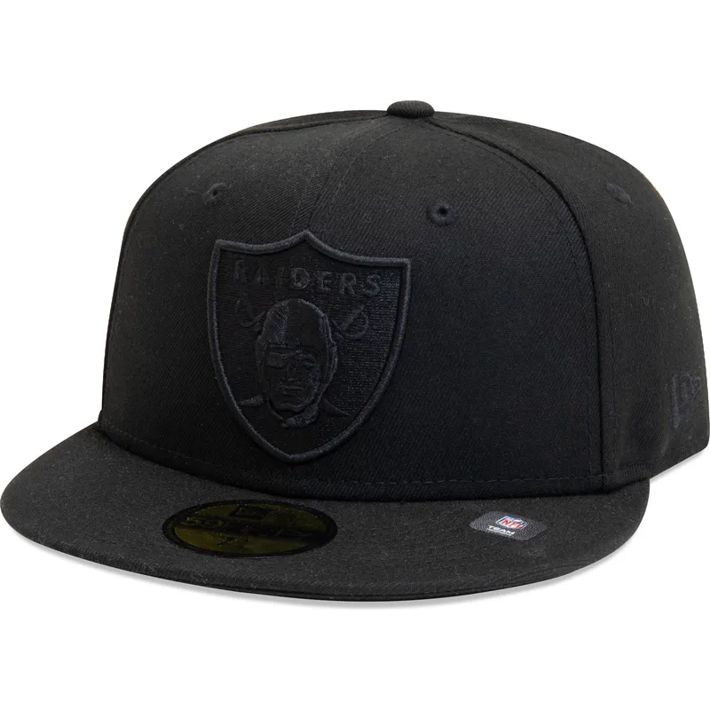czarna-dopasowana-czapka-z-daszkiem-z-czarnym-logo-59fifty-essential-las-vegas-raiders-nfl-new-era
