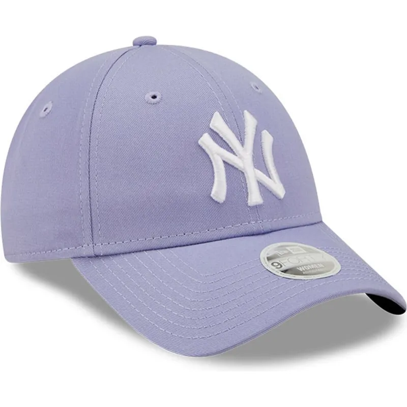 fioletowa-regulowana-czapka-z-zakrzywionym-daszkiem-dla-kobiet-9forty-league-essential-new-york-yankees-mlb-new-era