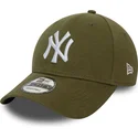 czapki-curva-zielony-tasma-regulowana-9forty-jersey-essential-new-york-yankees-mlb-new-era