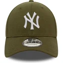 czapki-curva-zielony-tasma-regulowana-9forty-jersey-essential-new-york-yankees-mlb-new-era