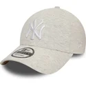 new-era-curved-brim-9forty-jersey-essential-new-york-yankees-mlb-beige-adjustable-cap