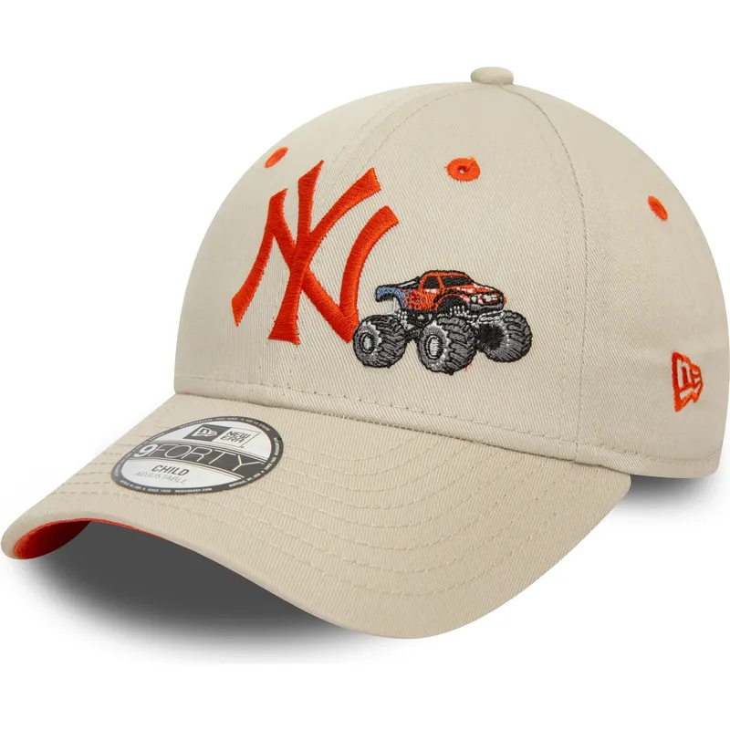 czapki-curva-bezowy-tasma-regulowana-dla-dziecka-9forty-graphic-monster-truck-new-york-yankees-mlb-new-era czapki-curva-bezowy-tasma-regulowana-dla-dziecka-9forty-graphic-monster-truck-new-york-yankees-mlb-new-era
