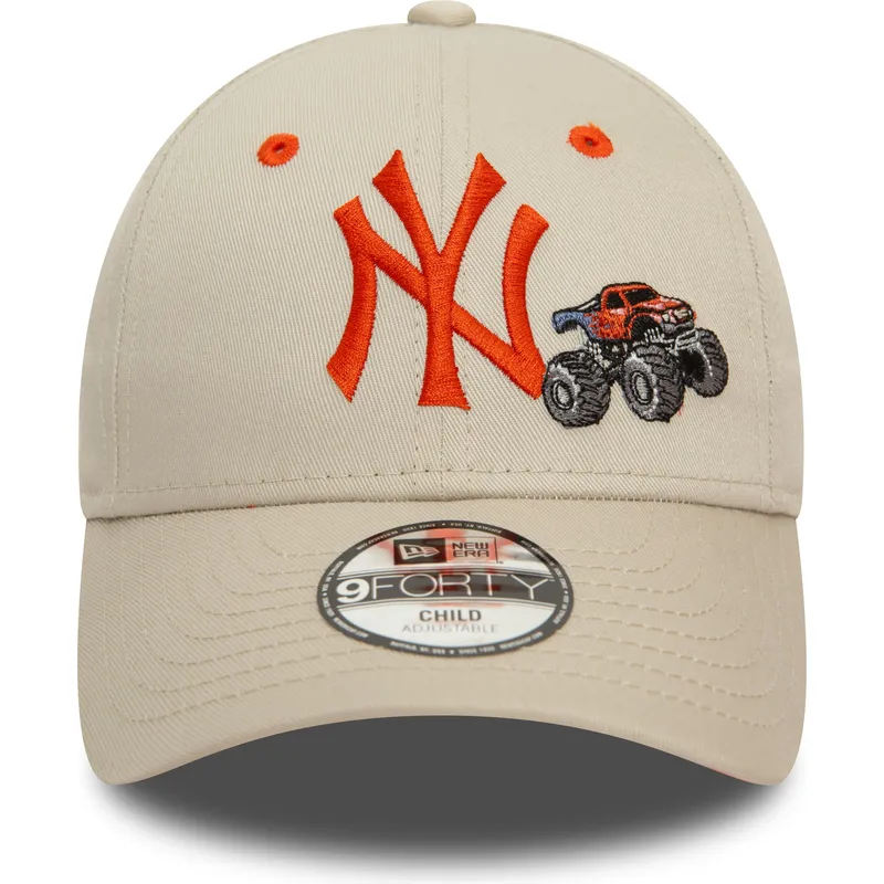 czapki-curva-bezowy-tasma-regulowana-dla-dziecka-9forty-graphic-monster-truck-new-york-yankees-mlb-new-era czapki-curva-bezowy-tasma-regulowana-dla-dziecka-9forty-graphic-monster-truck-new-york-yankees-mlb-new-era