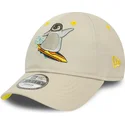 czapki-curva-bezowy-tasma-regulowana-dla-dziecka-9forty-character-pinguino-new-era