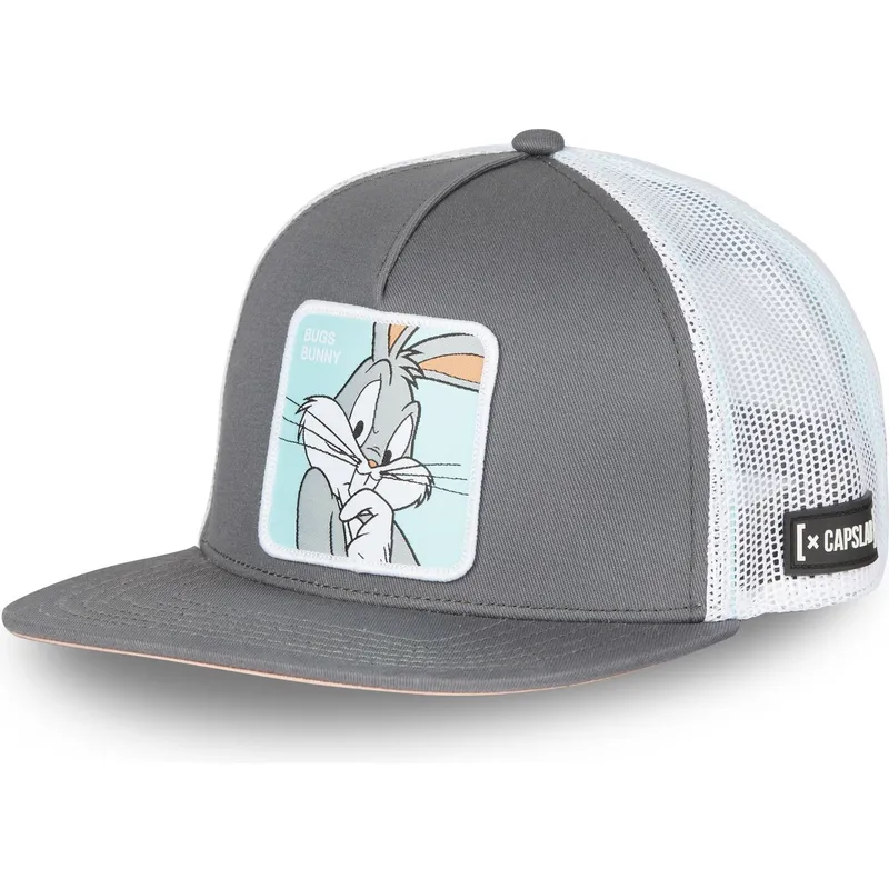 szara-czapka-trucker-z-plaskim-daszkiem-bugs-bunny-loo8-bug-looney-tunes-od-capslab