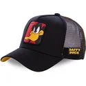 czapka-trucker-czarna-dla-chlopca-kaczor-daffy-kiddaf1-looney-tunes-od-capslab