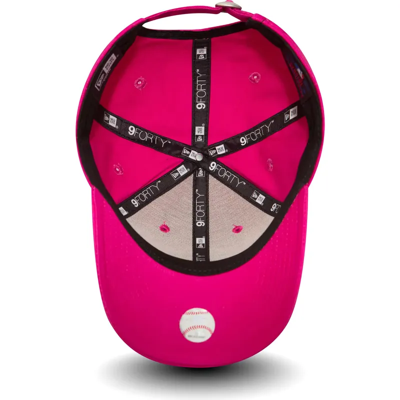 rozowa-regulowana-czapka-z-daszkiem-dla-chlopca-9forty-essential-new-york-yankees-mlb-new-era