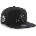 czapki-plana-czarny-snapback-atlanta-braves-mlb-47-brand
