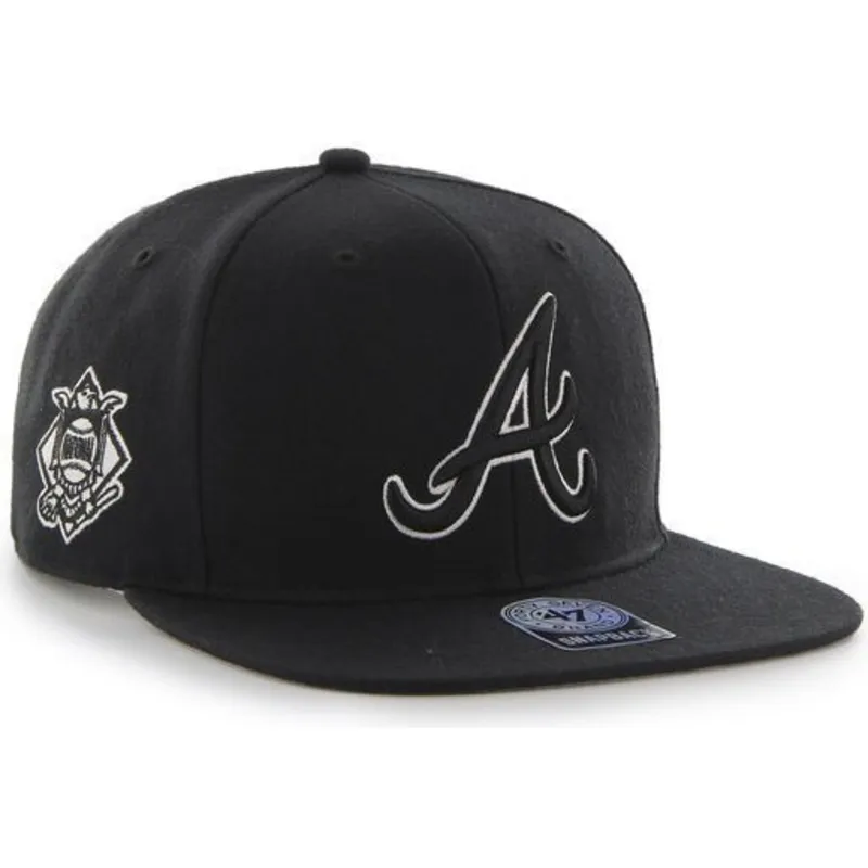 czapki-plana-czarny-snapback-atlanta-braves-mlb-47-brand czapki-plana-czarny-snapback-atlanta-braves-mlb-47-brand
