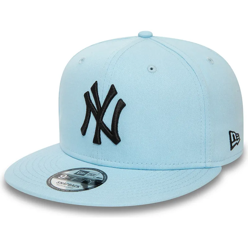 czapki-plana-niebieski-snapback-claro-negro-9fifty-league-essential-new-york-yankees-mlb-new-era