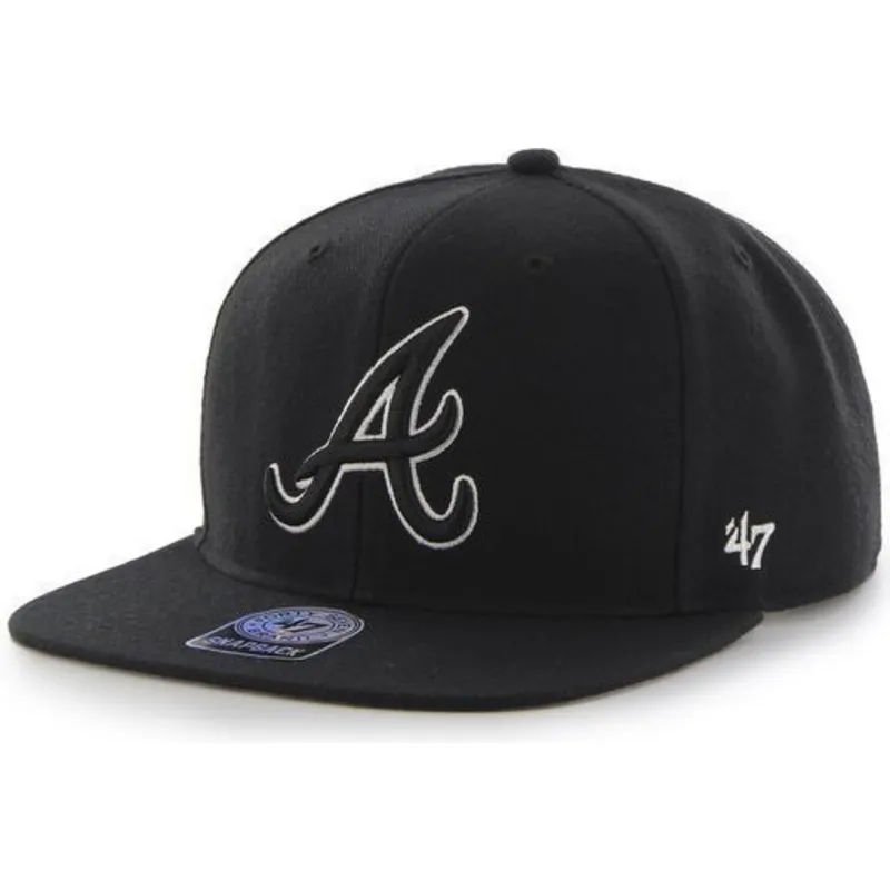 czapki-plana-czarny-snapback-atlanta-braves-mlb-47-brand czapki-plana-czarny-snapback-atlanta-braves-mlb-47-brand