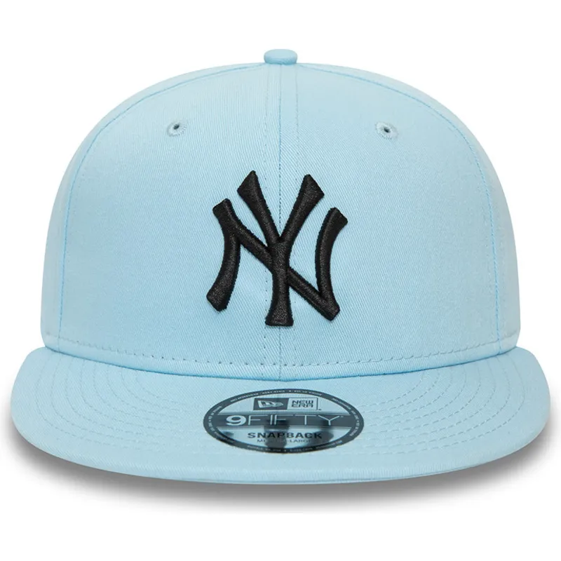 czapki-plana-niebieski-snapback-claro-negro-9fifty-league-essential-new-york-yankees-mlb-new-era