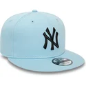czapki-plana-niebieski-snapback-claro-negro-9fifty-league-essential-new-york-yankees-mlb-new-era