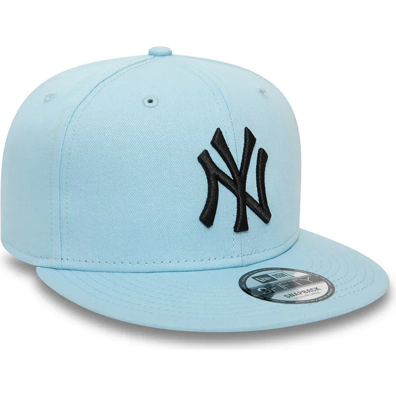 czapki-plana-niebieski-snapback-claro-negro-9fifty-league-essential-new-york-yankees-mlb-new-era