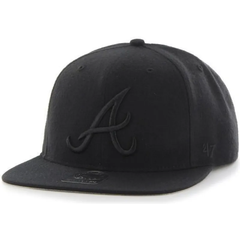 czapki-plana-czarny-snapback-atlanta-braves-mlb-47-brand czapki-plana-czarny-snapback-atlanta-braves-mlb-47-brand
