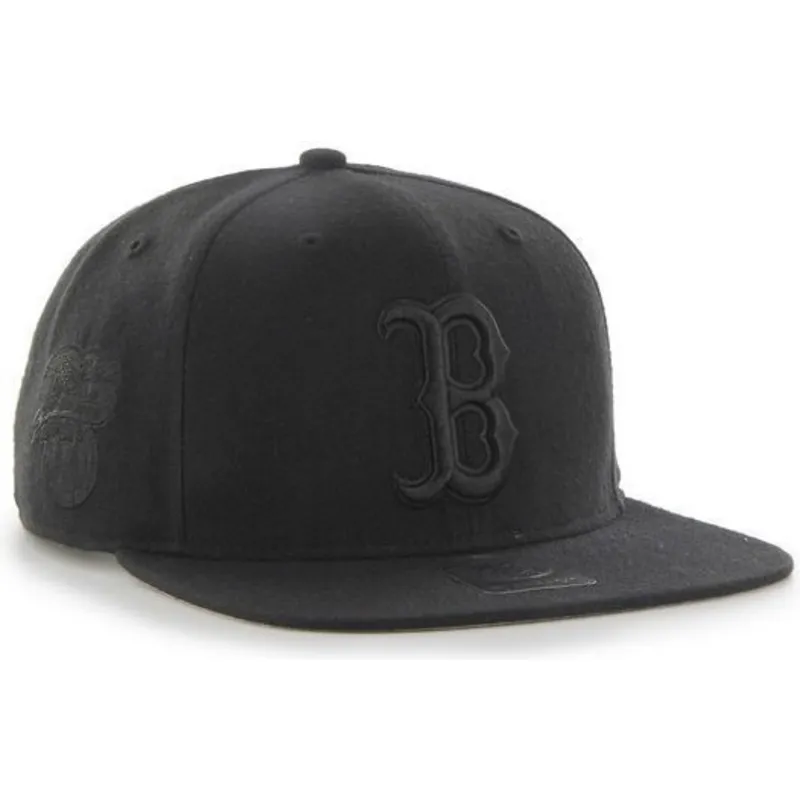 czapki-plana-czarny-snapback-boston-red-sox-mlb-47-brand