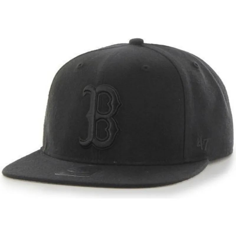 czapki-plana-czarny-snapback-boston-red-sox-mlb-47-brand