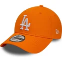 czapki-curva-pomaranczowy-tasma-regulowana-9forty-league-essential-los-angeles-dodgers-mlb-new-era
